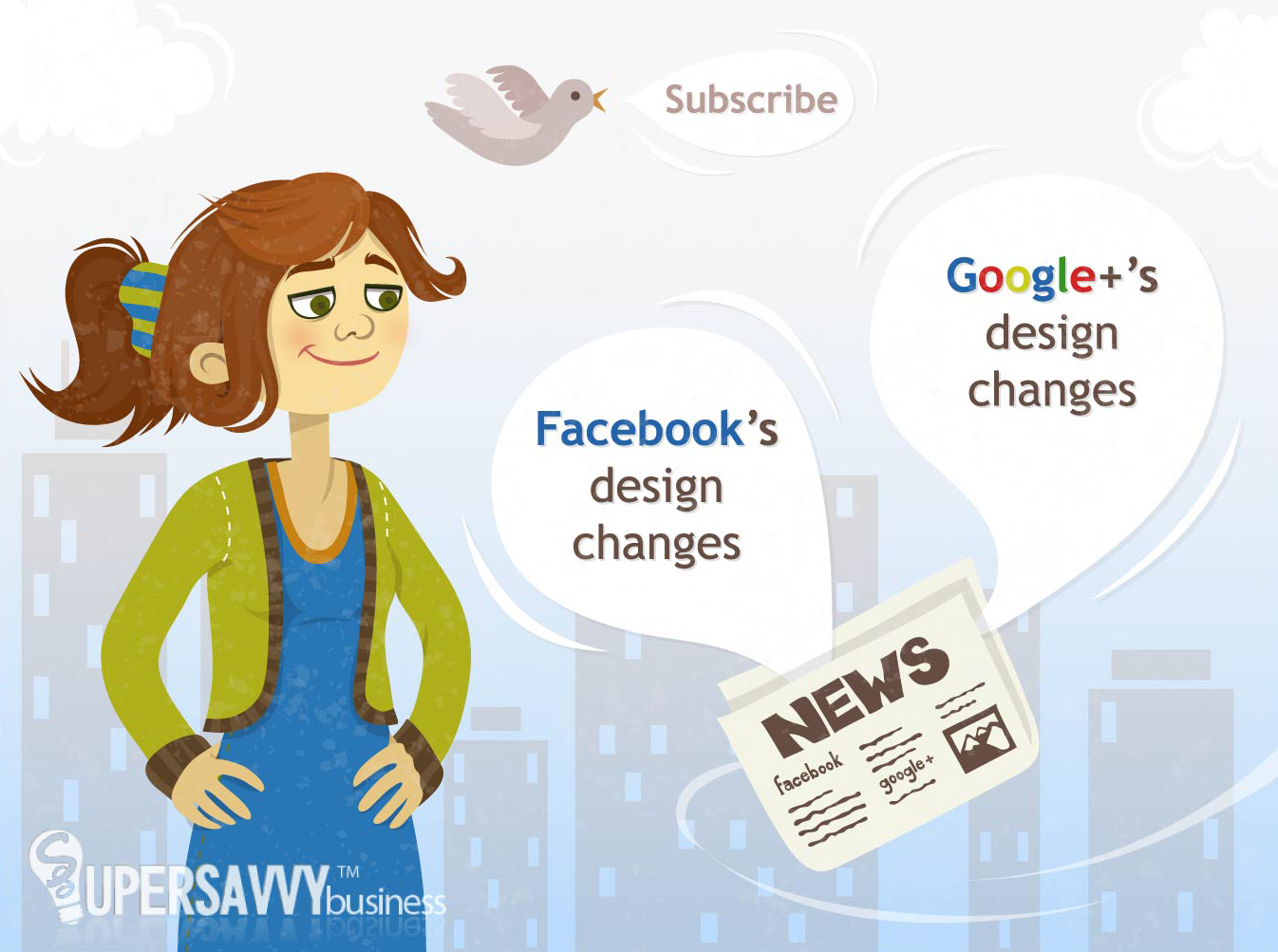 Facebook and Google+ design updates